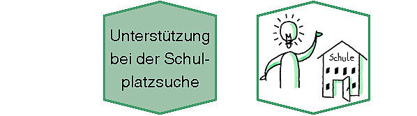 Grafik: Figur und Schulhaus