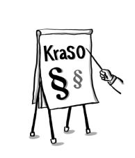 Grafik: Tafel mit Aufschrift "KraSO"